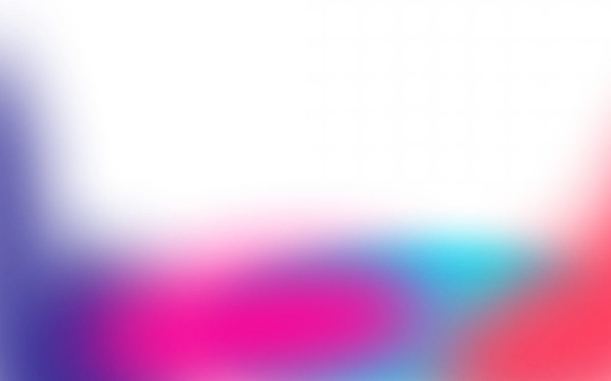 A soft, out-of-focus abstract gradient background blending white, purple, pink, blue, and red.